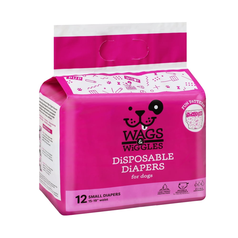 Wags & Wiggles Female Dog Diapers, Doggie Diapers for Female Dogs