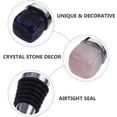 thumbnail image 2 of 2 tapones para botellas de vino, reutilizables, para sellar licores, de repuesto, de piedra desnuda, de cristal, 2 of 6