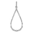 thumbnail image 4 of 14K White Gold Diamond Teardrop Pendant (0.472Cttw), 4 of 7