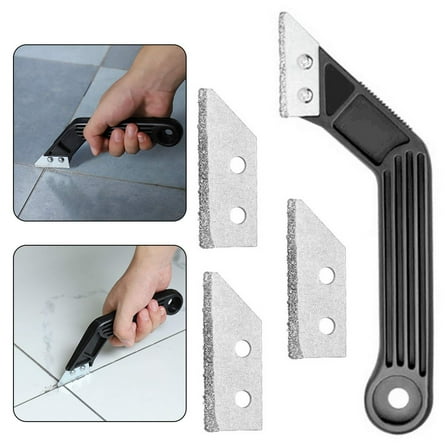 5Pcs/Set Grout Remover Tool Kit Combination Replacement Blade Wall Floor Tiles Joint Cleaner Scraper Tool