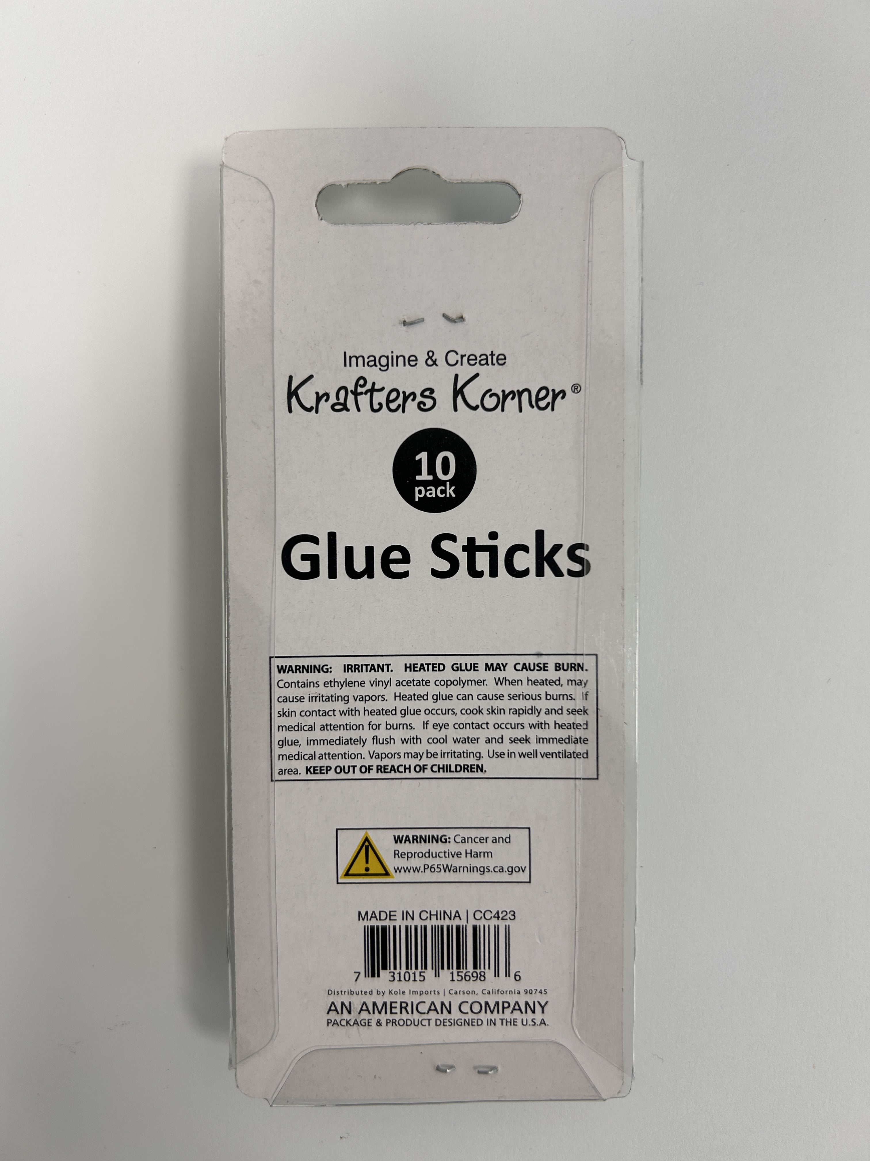 100 Pack Standard Glue Sticks for Crafting, DIY, School Projects and Repairs, Strong, Durable Bond for Paper, Cardboard, Fabric and More, 10/Pack, Bulk, Off White