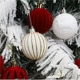 thumbnail image 7 of 15PCS Large Classic Velvet Christmas Balls, 60MM/2.36'' Christmas Handmade Flocked Ornaments Christmas Tree Bulbs Christmas Decorations for Xmas Home Indoor Outdoor Holiday Wedding Party Decoration, 7 of 7