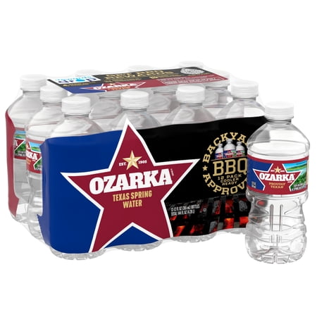 Ozarka Texas Spring Water, 12 Fl Oz, 12-Pack Plastic Bottles