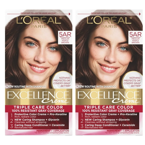 Tinte de pelo L'Oreal Paris Excellence Creme 5AR Medium Maple Brown