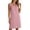 Pink-0, variant on Cotton Nightgowns Dresses for Women Tank Sleeveless Night Gowns Lace Button Soft Sleep House Dress with Pockets