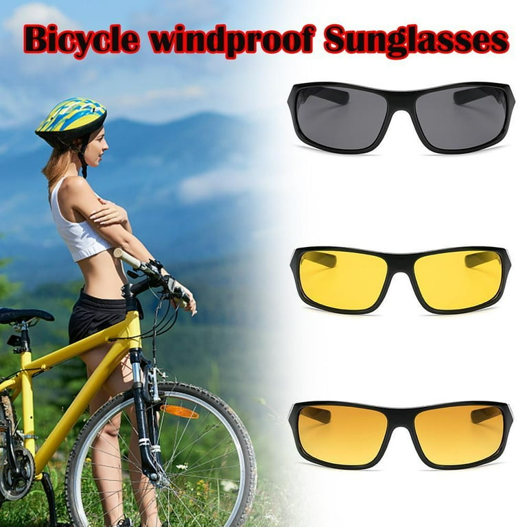 HD Night Driving Glasses Polarized Yellow Lens Anti Glare Vision Tinted  Unisex