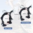 thumbnail image 2 of Juego de frenos para bicicleta WEEROCK Calip Brake delantero y trasero con llanta en C de aleación, 2 of 6