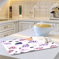 thumbnail image 6 of Dish Drying Mat for Kitchen Counter | Reversible, Super Absorbent & Hanging | 16x18 / 18x24 Inch (S/M)，Pink Leopard Print Pattern, 6 of 8