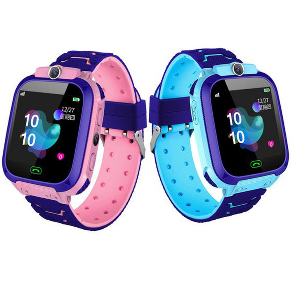Umfun Clearance Sale Smart Watch For Kids Q12 Smart Watches For Boys Girl Smartwatch Gps Tracker Watch Wrist Mobile Camera Cell Phone Best Gift Pink
