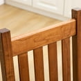 thumbnail image 6 of BplusZ Paint Wood Child's Porch Rocker Rocking Chair Indoor, Brown, 6 of 8