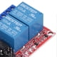 thumbnail image 2 of Module relais 2 canaux, bouton autobloquant, déclencheur de niveau haut/bas avec interrupteur lumineux 12 V, 2 of 4