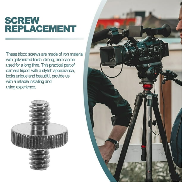 10 Pcs Camera Fixing Screw Tripod Mount 1/4 Hinge Double Ended