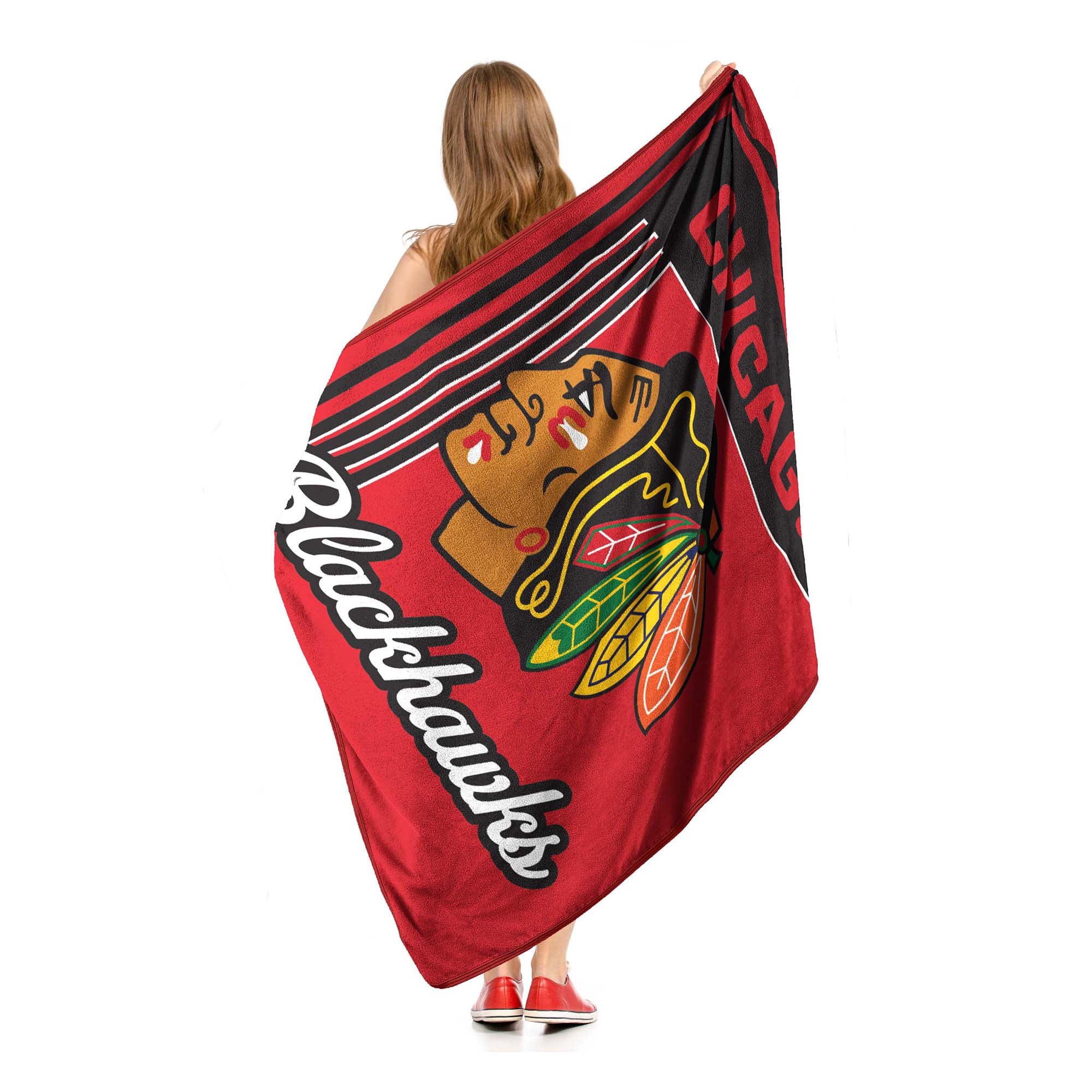 Chicago Blackhawks Northwest NHL Officially Licensed Microfiber Throw Blanket - 46" x 60"