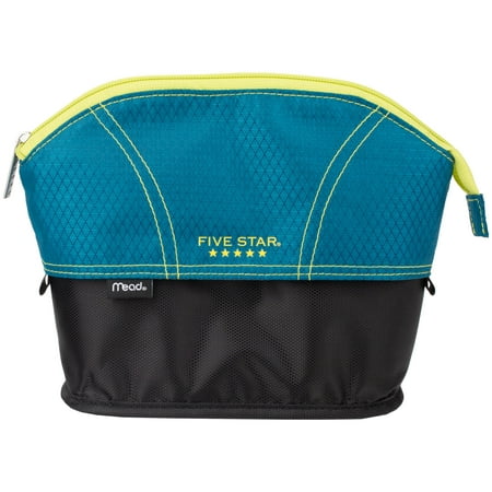 Five Star Quick View Pencil Pouch, Polyester, 7 1/8" x 7", Chartreuse (50228IT8)