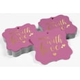 thumbnail image 4 of Inkdotpot Real Gold Foil Bracket Shape Paper Hang Tags Made With Love Wedding Favor Tags Pack Of 50, 4 of 7