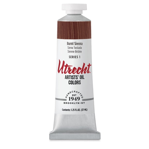 Utrecht Artists' Oil Paint - Burnt Sienna, 37 ml tube