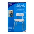 Carex Bath and Shower Chair with Back, Adjustable Legs, Handle Grips