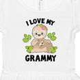 thumbnail image 4 of Inktastic Cute Sloth I Love My Grammy with Green Leaves Girls Toddler Dress, 4 of 5