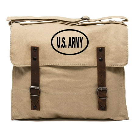 US Army Oval Car Sticker Style Durable Canvas Military Medic Mens Shoulder (Best Designer Bags For Men)