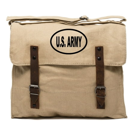 US Army Oval Car Sticker Style Durable Canvas Military Medic Mens Shoulder (Best Mens Holdall Bags)