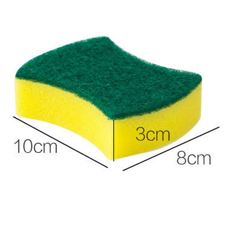 Foamstar Natural Sponges-10 Pack, Eco Friendly Non-Scratch Scrub Sponge for  Kitchen, Biodegradable Plant Based Scrubber Sponges for Cleaning Dishes