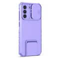 thumbnail image 5 of Nalacover Case for Samsung Galaxy S21 FE, with Camera Cover Kickstand [Protective & Slim Fit] [Anti-Scratch & Anti-Fingerprint] Sliding Lens Cover Protection for Samsung Galaxy S21 FE, Purple, 5 of 12