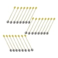 thumbnail image 1 of Paquete de 24 alfileres redondos Cateissary broches de acero inoxidable para ropa suministros para hacer bisutería DIY tapón de Type3 NO3, 1 of 6