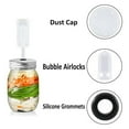 thumbnail image 4 of 2 PCS Fermentation Lids Kit Airlock For Fermentation Air-Locks With Black Grommets Airlock Bubble For Beer And Wine, 4 of 9