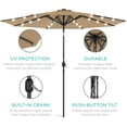 Best Choice Products Outdoor 10ft Solar LED Lighted Patio Umbrella w