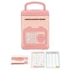 thumbnail image 1 of Interactive Electronic Fingerprint Password Piggy Bank for Kids Auto Scroll Paper Money ATM Music for Kids Pink, 1 of 1