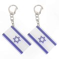 thumbnail image 3 of 2Pcs Flags Keychain for Car Keys Bag Pendants Patriotic Accessories Souvenirs, 3 of 4