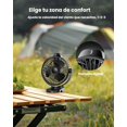 thumbnail image 4 of Ventilador portátil con clip, pequeño ventilador USB a batería, ventilador mini recargable de 3 velocidades con pantalla LED, ventilador de escritorio de enfriamiento personal de 360° para, 4 of 7
