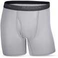 thumbnail image 3 of Fruit of the Loom Men's Micro-Stretch Black and Gray Long Leg Boxer Briefs, 5 Pack, 3 of 4