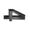 thumbnail image 2 of Números de casa para uso exterior Simple negro resistente números signos piezas signo puerta marcado herramientas DIY accesorio para apartamento Hotel número 4 Inevent HA059682-05, 2 of 6