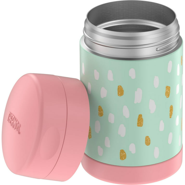 Thermos Funtainer 16 Ounce Stainless Steel Vacuum Insulated Food Jar with Spoon, Pink