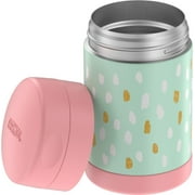 Thermos Stainless Steel Vacuum Insulated Food Jar with Spoon, Painted Dots, 16oz