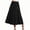 Black, variant on Women Button Front A-Line Maxi Skirt Elastic Waist Casual Boho Loose Ankle Length Summer Skirt, Brown L