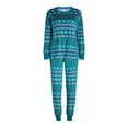 thumbnail image 3 of Joyspun Women's Stretch Velour Pajama Set with Socks, 3-Piece, Sizes XS-3X, 3 of 5
