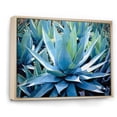 thumbnail image 2 of Designart "Majestic Agave Green Succulents I" Floral Floater Framed Wall Art Print, 2 of 7