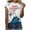 White, variant on OAVQHLG3B 4th of July Outfits for Women American Flag T Shirt Summer Tops for Women Tops Printe Casual Loose Fit Tee Shirts Blouse Print Round-neck Shirt