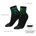 thumbnail image 6 of Naloa Night Rainbow Sparkles Ankle Socks for Women Non Slip Socks No Show Socks Classic Low Cut Casual Socks Casual Socks, 6 of 7