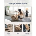 thumbnail image 5 of Japanese Floor Futon Mattress Tiwin Size 39"x 80",100% Cotton 2.5'' Thicken Tatami Mattress,Foldable Sleeping Pad,Portable Dormitory Tatami Mat,Roll Up Floor Lounger Bed for Adult (Khaki), 5 of 15