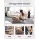 thumbnail image 5 of Japanese Floor Futon Mattress Twinl Size 39"x 80",100% Cotton 2.5'' Thicken Tatami Mattress,Foldable Sleeping Pad,Portable Dormitory Tatami Mat,Roll Up Floor Lounger Bed for Adult (Grey), 5 of 5