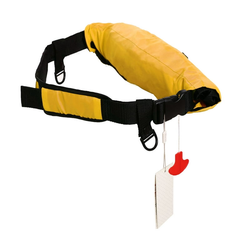 Top Safety Belt Pack Life Jacket with Pocket - Auto Inflatable Waist Pack  Lifejacket Life Vest PFD for Boating Fishing Kayaking Canoeing Sailing