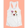 thumbnail image 3 of Backyard Variety I. Racerback Tank Women -Annie Warren Designs, Female Large, 3 of 4