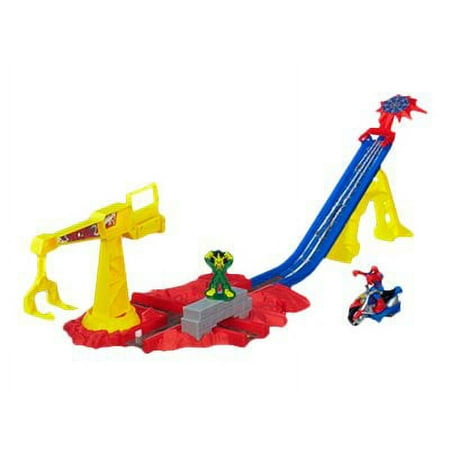 Playskool Heroes Marvel Super Hero Adventures - Spider-Man Crane Capture Track Set