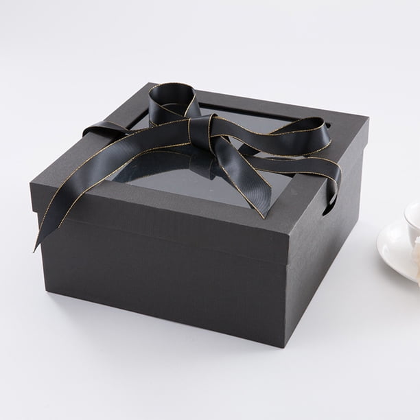 Decoraciones de San Valentín, regalos de San Valentín, adornos de San Valentín, caja de regalo con cubierta transparente, caja de regalo estereoscópica de San Valentín, caja de regalo con lazo, cajas