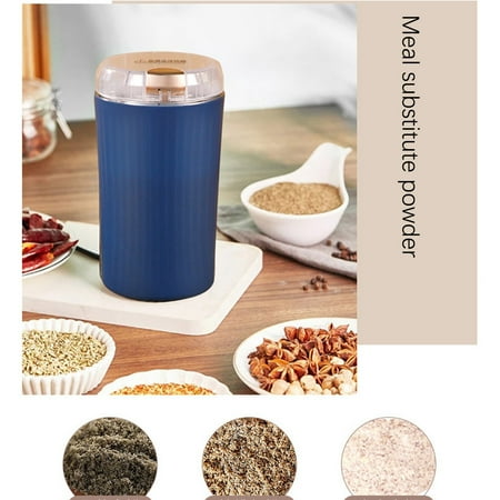 

Kehuoyezai Pepper Grinder Mill Spice for Kitchen Coffee and for Coffee Beans Electric Dry Stainless Steel Household Portable 100Ml Blue