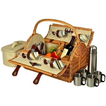 Picnic At Ascot Yorkshire Picnic Basket with Coffee Flask for