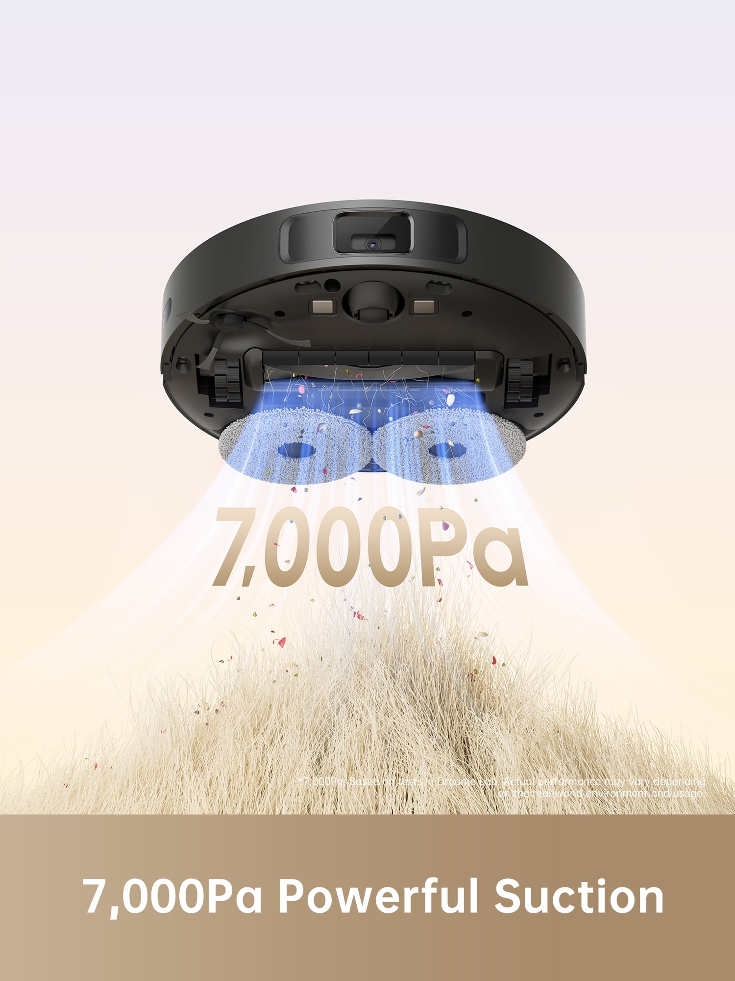 DREAME L10s Plus Self-Empty Robot Vacuum and Mop Combo, Hands-Free up to 90-Days of Dust, 7000Pa Suction, DuoScrub Mopping, 7mm Auto Lifting Mop, Auto-Empty Ideal for Pet Hair, Hard Floor and Carpet